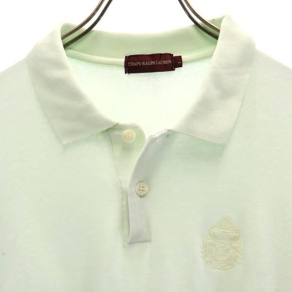 CHAPS RALPH LAUREN チャップスラルフローレン 80s ヴィンテージ 半袖 ポロシャツ グリーン系 メンズ