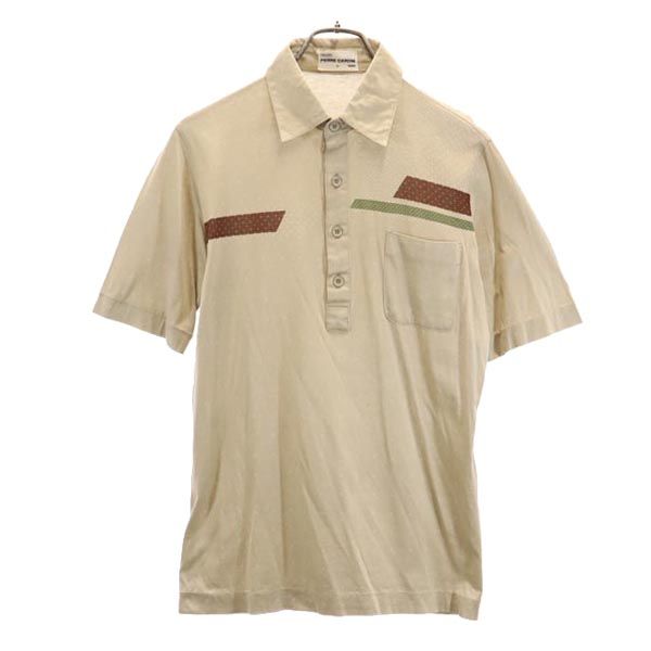 Pierre Cardin ピエールカルダン 半袖 ポロシャツ M ベージュ系 メンズ