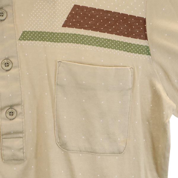 Pierre Cardin ピエールカルダン 半袖 ポロシャツ M ベージュ系 メンズ