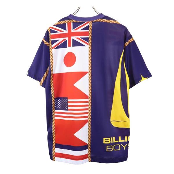 Billionaire Boys Club ビリオネアボーイズクラブ 総柄 半袖 Tシャツ M パープル系 メンズ
