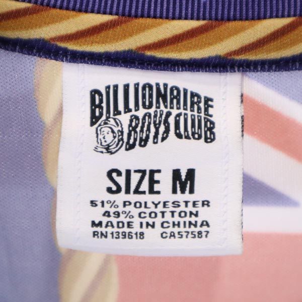 Billionaire Boys Club ビリオネアボーイズクラブ 総柄 半袖 Tシャツ M パープル系 メンズ