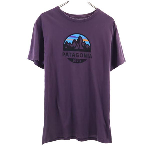 パタゴニア アウトドア 半袖 Tシャツ M パープル系 patagonia メンズ