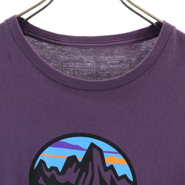 パタゴニア アウトドア 半袖 Tシャツ M パープル系 patagonia メンズ