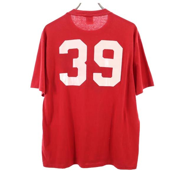 JERZEES ジャージーズ 90s オールド USA製 半袖 クルーネック Tシャツ L レッド メンズ