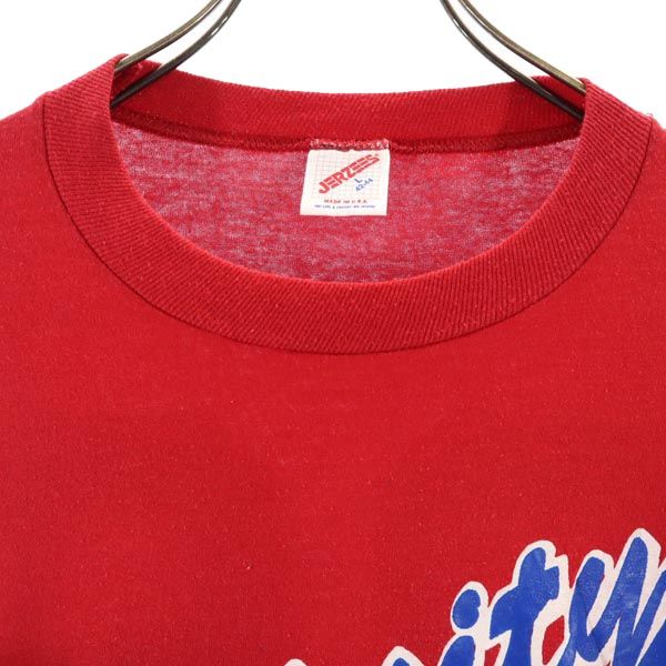 JERZEES ジャージーズ 90s オールド USA製 半袖 クルーネック Tシャツ L レッド メンズ