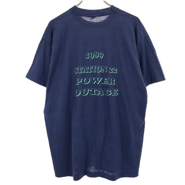 SCREEN STARS スクリーンスターズ 80s ヴィンテージ USA製 半袖 Tシャツ XXL ネイビー ビッグサイズ メンズ