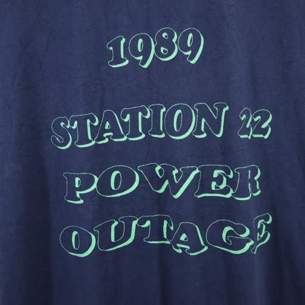 SCREEN STARS スクリーンスターズ 80s ヴィンテージ USA製 半袖 Tシャツ XXL ネイビー ビッグサイズ メンズ