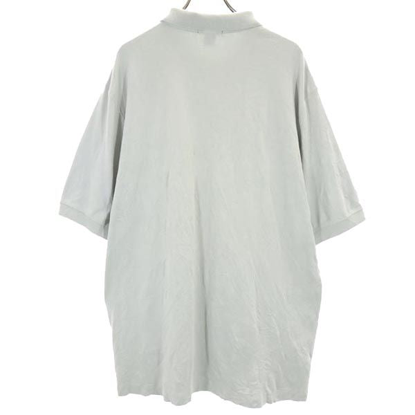 ランズエンド 半袖 ポロシャツ XXL グレー LANDS' END ビッグサイズ メンズ