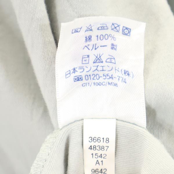 ランズエンド 半袖 ポロシャツ XXL グレー LANDS' END ビッグサイズ メンズ