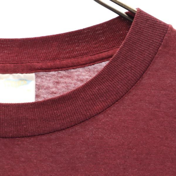 トレンチ 80s 90s ヴィンテージ USA製 半袖 Tシャツ XL ボルドー TRENCH メンズ