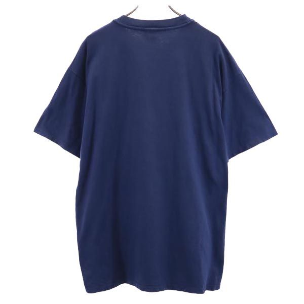Hanes ヘインズ 90s オールド USA製 半袖 Tシャツ XL ネイビー系 メンズ
