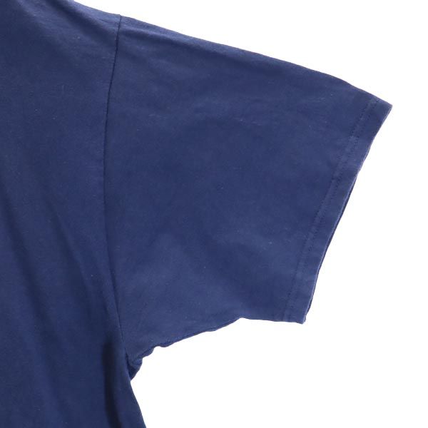Hanes ヘインズ 90s オールド USA製 半袖 Tシャツ XL ネイビー系 メンズ