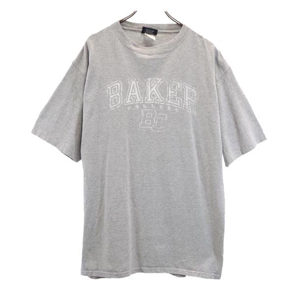 JANSPORTS ジャンスポーツ 90s オールド USA製 半袖 Tシャツ XL グレー メンズ