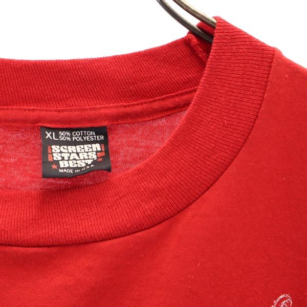 SCREEN STARS スクリーンスターズ 90s オールド USA製 半袖 Tシャツ XL 赤系 メンズ