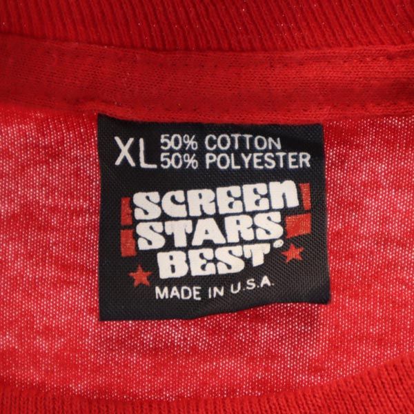 SCREEN STARS スクリーンスターズ 90s オールド USA製 半袖 Tシャツ XL 赤系 メンズ
