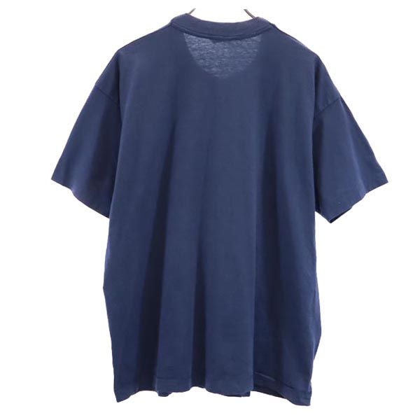 SCREEN STARS スクリーンスターズ 90s オールド USA製 半袖 Tシャツ XL ネイビー系 メンズ