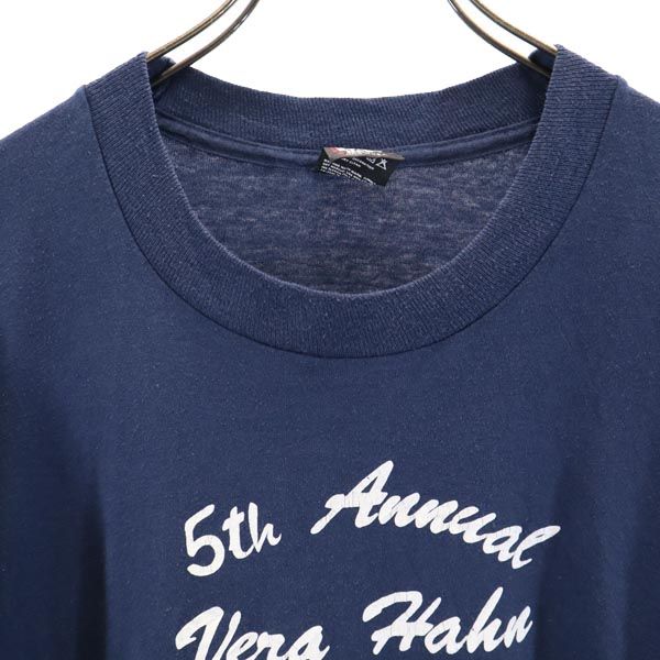 SCREEN STARS スクリーンスターズ 90s オールド USA製 半袖 Tシャツ XL ネイビー系 メンズ