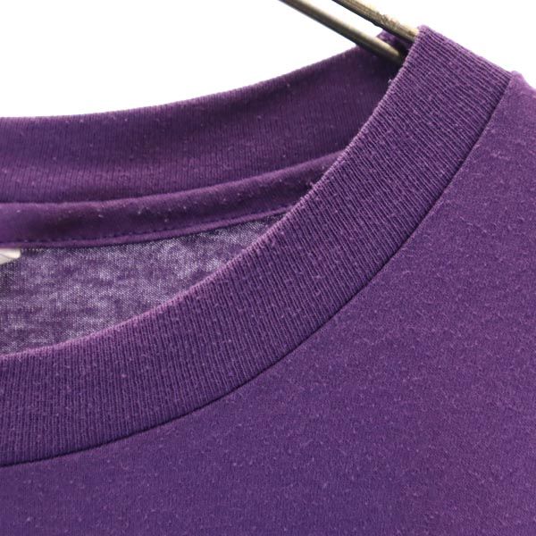 Hanes ヘインズ 90s オールド USA製 半袖 Tシャツ XXL パープル系 ビッグサイズ メンズ