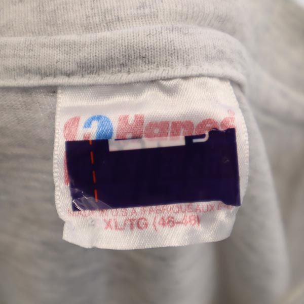 Hanes ヘインズ 80s 90s ヴィンテージ USA製 半袖 Tシャツ XL グレー系 メンズ