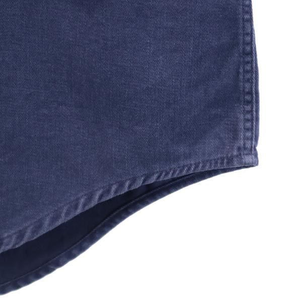 POLO RALPH LAUREN ポロラルフローレン 80s 緑タグ ボーイズ規格 ヴィンテージ 長袖 ボタンダウンシャツ L ネイビー メンズ