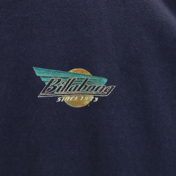 BILLABONG ビラボン 90s バックプリント 半袖 Tシャツ S ネイビー系 メンズ