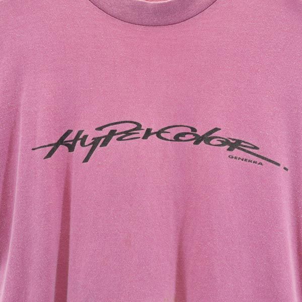 Generra Hypercolor ジェネラ ハイパーカラー 90s オールド 半袖 Tシャツ パープル メンズ