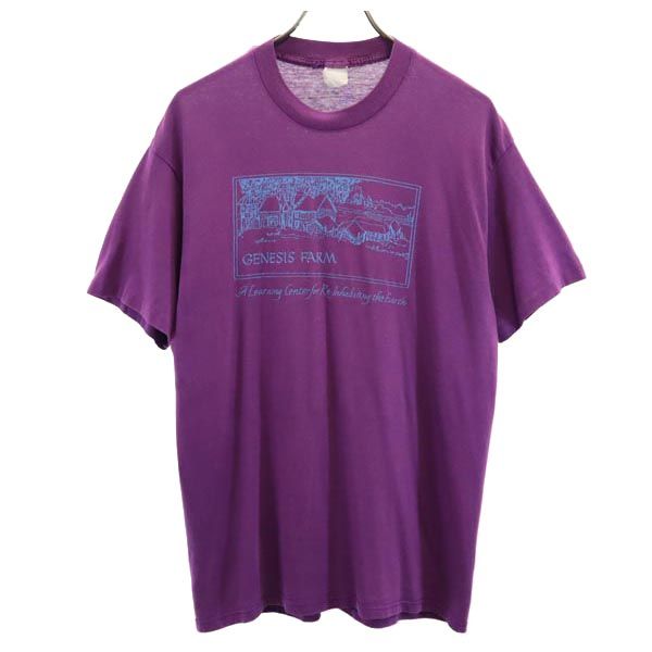 OLD オールド 90s 半袖 Tシャツ パープル GENESIS FARM メンズ