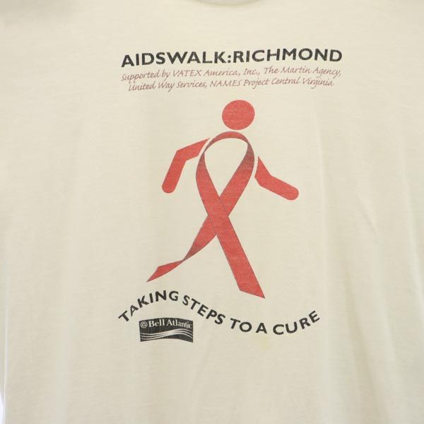 LOGOTEL ロゴテル 90s オールド USA製 半袖 Tシャツ XL 白系 メンズ