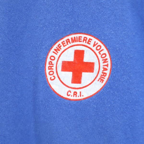 CORPO INFERMIERE VOLONTARIE 80s 90s ヴィンテージ オールド 半袖 Tシャツ ブルー系 メンズ