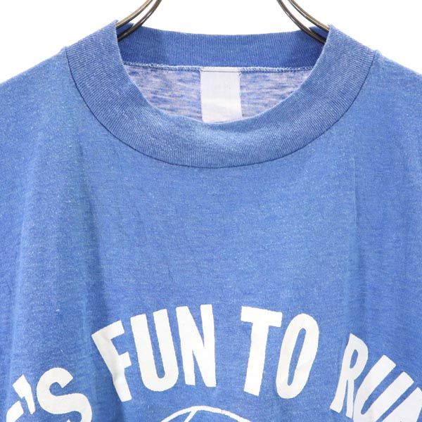 VINTAGE ヴィンテージ 70s 半袖 Tシャツ L ブルー系 メンズ