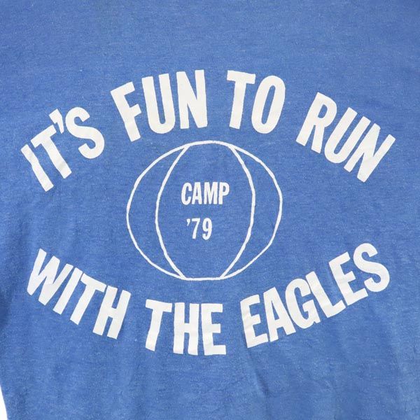 VINTAGE ヴィンテージ 70s 半袖 Tシャツ L ブルー系 メンズ