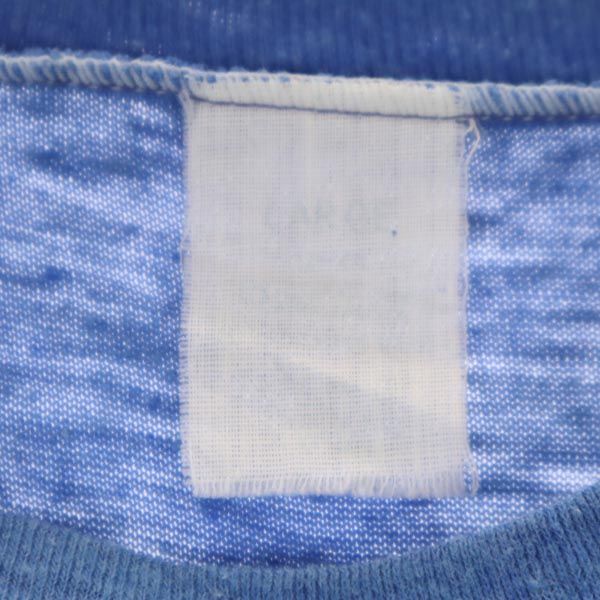 VINTAGE ヴィンテージ 70s 半袖 Tシャツ L ブルー系 メンズ