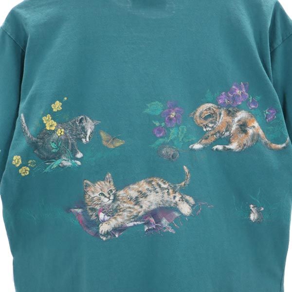 NORTHERN 90s オールド 半袖 Tシャツ グリーン系 メンズ