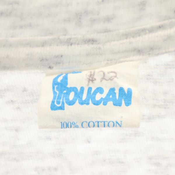 トゥーカン バックプリント 半袖 Tシャツ XXL 杢グレー Toucan ビッグサイズ BELIZE メンズ