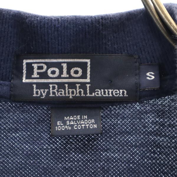 ポロバイラルフローレン 半袖 ポロシャツ S ネイビー Polo by Ralph Lauren 鹿の子 メンズ