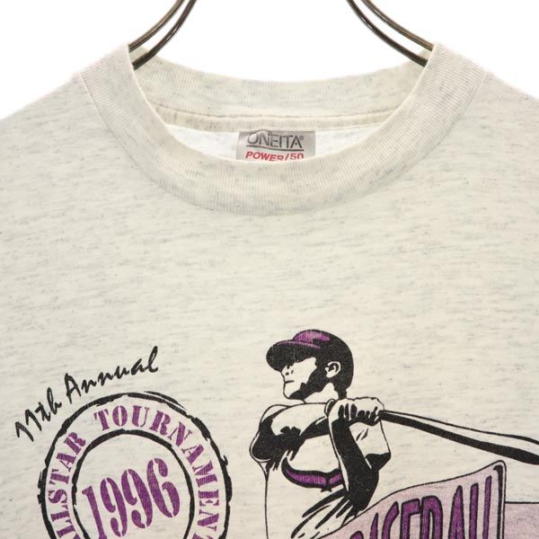 ONEITA オニータ 90s オールド 半袖 Tシャツ M グレー系 メンズ