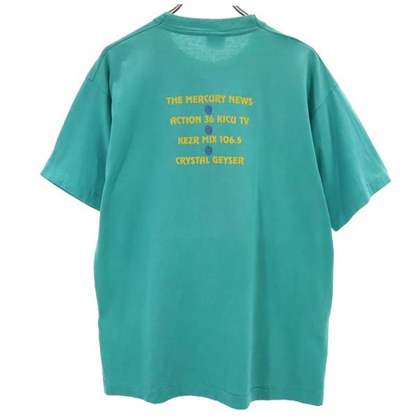 SCREEN STARS スクリーンスターズ 90s オールド USA製 半袖 Tシャツ L グリーン系 メンズ