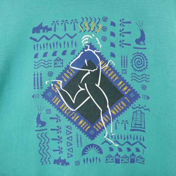 SCREEN STARS スクリーンスターズ 90s オールド USA製 半袖 Tシャツ L グリーン系 メンズ