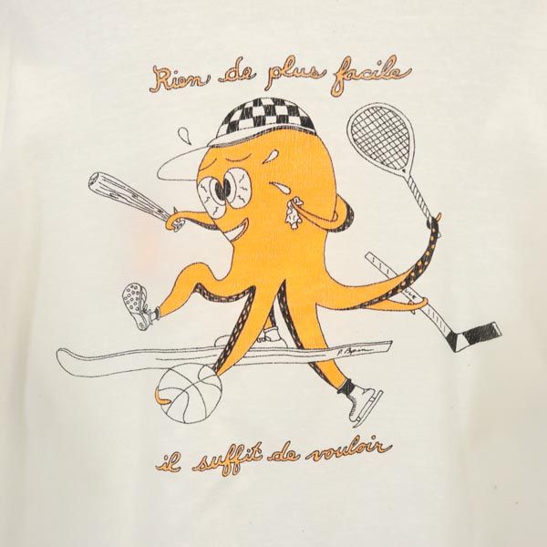 FABEC 80s 90s オールド ヴィンテージ プリント 長袖 Tシャツ XL 白 FABEC ロンT メンズ