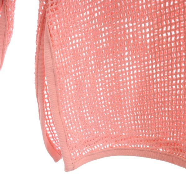 未使用 CLANE クラネ 長袖 カットソー 1 ピンク ルーズ メッシュ ロンT レディース