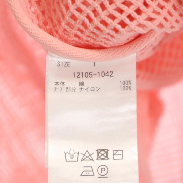 未使用 CLANE クラネ 長袖 カットソー 1 ピンク ルーズ メッシュ ロンT レディース