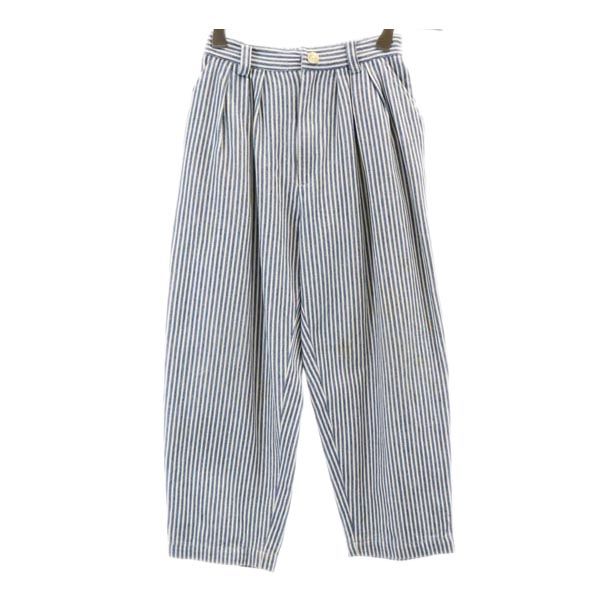 KENZO ケンゾー ストライプ柄 ショートパンツ 上下 セットアップ 120cm ブルー×ホワイト ジャケット パンツ キッズ