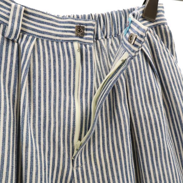 KENZO ケンゾー ストライプ柄 ショートパンツ 上下 セットアップ 120cm ブルー×ホワイト ジャケット パンツ キッズ