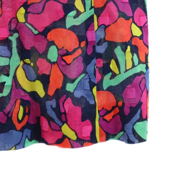 GIVENCHY ジバンシィ 総柄 半袖 ノーカラーシャツ 15 レディース