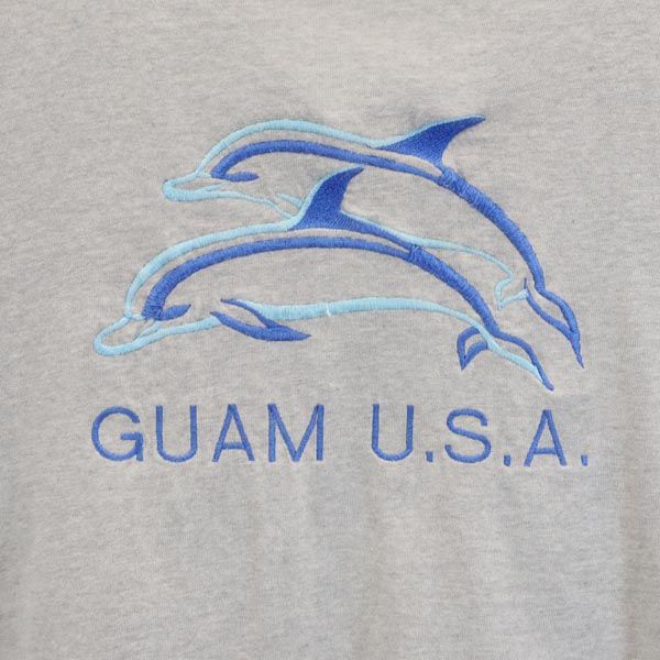 ONEITA オニータ 90s オールド USA製 半袖 Tシャツ L グレー系 イルカ メンズ