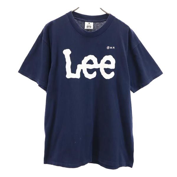 Lee リー 90s オールド USA製 半袖 Tシャツ L ネイビー系 メンズ