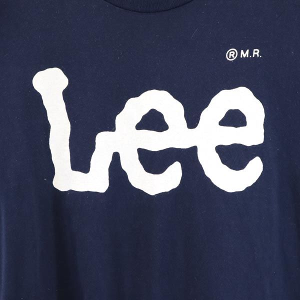 Lee リー 90s オールド USA製 半袖 Tシャツ L ネイビー系 メンズ
