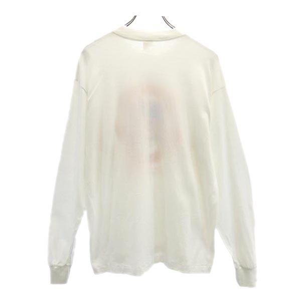 HeF-T ヘフト 80s ヴィンテージ USA製 長袖 Tシャツ XL ホワイト系 ロンT メンズ