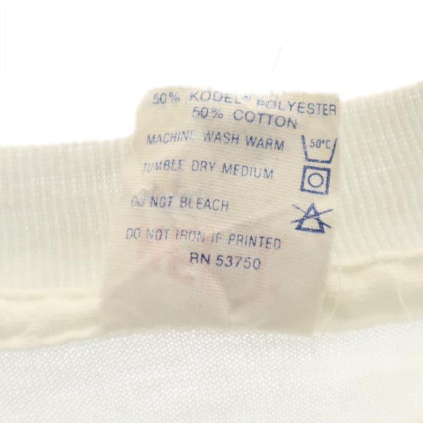 HeF-T ヘフト 80s ヴィンテージ USA製 長袖 Tシャツ XL ホワイト系 ロンT メンズ