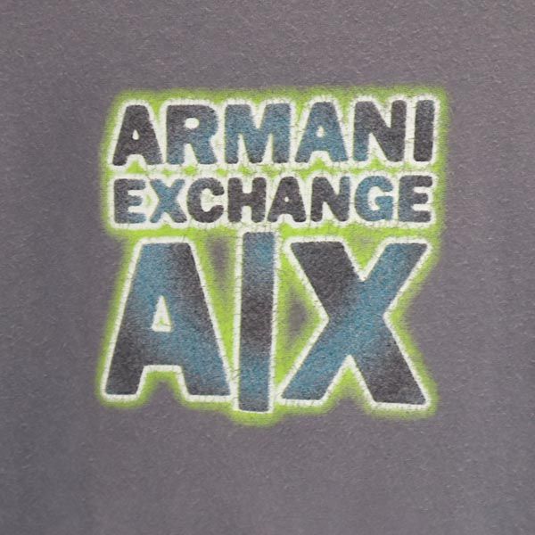 ARMANI EXCHANGE アルマーニエクスチェンジ 90s オールド USA製 半袖 Tシャツ M グレー系 メンズ